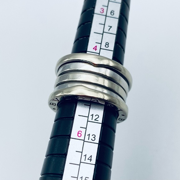 Bvlgari White Gold B.Zero1 Band Ring - Picture 6 of 7